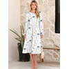 image:imageANRABESS Women Long Sleeve Casual Midi Dress  Crewneck Flowy ALine Long Dresses Soft Lightweight Church Vacation Floral Outfits Fall Fashion Transition ClothesFloral White