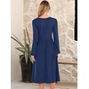 image:imageANRABESS Women Long Sleeve Casual Midi Dress  Crewneck Flowy ALine Long Dresses Soft Lightweight Church Vacation Floral Outfits Fall Fashion Transition ClothesNighty Blue