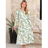 image:imageANRABESS Women Long Sleeve Casual Midi Dress  Crewneck Flowy ALine Long Dresses Soft Lightweight Church Vacation Floral Outfits Fall Fashion Transition ClothesFloral Colorful