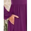 image:imageANRABESS Women Long Sleeve Casual Midi Dress  Crewneck Flowy ALine Long Dresses Soft Lightweight Church Vacation Floral Outfits Fall Fashion Transition ClothesDeep Purple