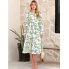 image:imageANRABESS Women Long Sleeve Casual Midi Dress  Crewneck Flowy ALine Long Dresses Soft Lightweight Church Vacation Floral Outfits Fall Fashion Transition ClothesFloral Colorful