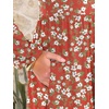 image:imageANRABESS Women Long Sleeve Casual Midi Dress  Crewneck Flowy ALine Long Dresses Soft Lightweight Church Vacation Floral Outfits Fall Fashion Transition ClothesPrint Green White Floral