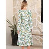 image:imageANRABESS Women Long Sleeve Casual Midi Dress  Crewneck Flowy ALine Long Dresses Soft Lightweight Church Vacation Floral Outfits Fall Fashion Transition ClothesFloral Colorful