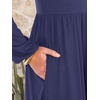 image:imageANRABESS Women Long Sleeve Casual Midi Dress  Crewneck Flowy ALine Long Dresses Soft Lightweight Church Vacation Floral Outfits Fall Fashion Transition ClothesNavy Blue