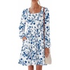 Blue White Floral