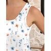 image:imageANRABESS Summer Dresses for Women 2026 Sleeveless Square Neck Maxi Beach Sundress Loose Fit Casual Vacation Tank DressWhite Blue Floral