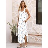 image:imageANRABESS Summer Dresses for Women 2026 Sleeveless Square Neck Maxi Beach Sundress Loose Fit Casual Vacation Tank DressWhite Blue Floral