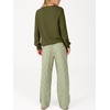 image:imageANRABESS Two Piece Sets for Women Gingham Pants Lounge Set  Long Sleeve Sweatshirts Wide Leg Pants Fall Outfits Travel Vacation Airport Fashion Clothing 2026 Daily Matching SweatsuitsGreen