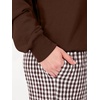 image:imageANRABESS Two Piece Sets for Women Gingham Pants Lounge Set  Long Sleeve Sweatshirts Wide Leg Pants Fall Outfits Travel Vacation Airport Fashion Clothing 2026 Daily Matching SweatsuitsBrown
