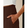 image:imageANRABESS Womens Maxi Skirts Elastic High Waist ALine Tiered Long Flowy Boho Skirts Summer Casual Beach amp Vacation WearCoffee