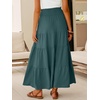 image:imageANRABESS Womens Maxi Skirts Elastic High Waist ALine Tiered Long Flowy Boho Skirts Summer Casual Beach amp Vacation WearLake