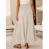 image:imageANRABESS Womens Maxi Skirts Elastic High Waist ALine Tiered Long Flowy Boho Skirts Summer Casual Beach amp Vacation WearLight Yellow