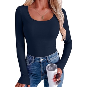 image:imageANRABESS Women Long Sleeve Thermal Shirts Scoop Neck Top  Fleece Lined Warm Layer Undershirt Soft Slim Fit Casual Basic Cute Top 2026 Fall Winter Clothes Daily WearNavy Blue