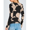 image:imageANRABESS Women Long Sleeve Floral Mesh Slim Fit Going Out Tops  Crewneck Dressy Casual ShirtSoft LightweightTextured Pattern Party Club Work Outfits 2026 Fall Spring Transition ClothesChampagne