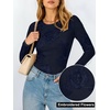 image:imageANRABESS Women Long Sleeve Floral Mesh Slim Fit Going Out Tops  Crewneck Dressy Casual ShirtSoft LightweightTextured Pattern Party Club Work Outfits 2026 Fall Spring Transition ClothesNavy Blue