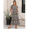 image:imageANRABESS Women Summer Casual Short Sleeve Maxi Dresses A Line Flowy T Shirt Dress 2026 Beach Vacation Sundress with PocketsBlack Floral Cluster