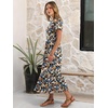 image:imageANRABESS Women Summer Casual Short Sleeve Maxi Dresses A Line Flowy T Shirt Dress 2026 Beach Vacation Sundress with PocketsBlack Floral Cluster