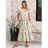 image:imageANRABESS Women Summer Casual Short Sleeve Maxi Dresses A Line Flowy T Shirt Dress 2026 Beach Vacation Sundress with PocketsDitsy Floral White