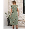 image:imageANRABESS Women Summer Casual Short Sleeve Maxi Dresses A Line Flowy T Shirt Dress 2026 Beach Vacation Sundress with PocketsFloral Green
