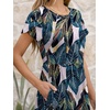 image:imageANRABESS Women Summer Casual Short Sleeve Maxi Dresses A Line Flowy T Shirt Dress 2026 Beach Vacation Sundress with PocketsLeaf Printed