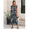 image:imageANRABESS Women Summer Casual Short Sleeve Maxi Dresses A Line Flowy T Shirt Dress 2026 Beach Vacation Sundress with PocketsLeaf Printed