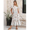 image:imageANRABESS Women Summer Casual Short Sleeve Maxi Dresses A Line Flowy T Shirt Dress 2026 Beach Vacation Sundress with PocketsPrinted White