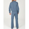 image:imageANRABESS Womens 2 Piece Lounge Set Color Block Tracksuit Sweatsuit  Half Zip Collared Sweatshirt Wide Leg Sweatpants Airport Travel Outfit Comfy Workout Matching Sets Fall Winter ClothingBlue White
