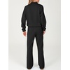 image:imageANRABESS Womens 2 Piece Lounge Set Color Block Tracksuit Sweatsuit  Half Zip Collared Sweatshirt Wide Leg Sweatpants Airport Travel Outfit Comfy Workout Matching Sets Fall Winter ClothingBlack White