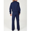 image:imageANRABESS Womens 2 Piece Lounge Set Color Block Tracksuit Sweatsuit  Half Zip Collared Sweatshirt Wide Leg Sweatpants Airport Travel Outfit Comfy Workout Matching Sets Fall Winter ClothingNavy White