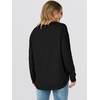 image:imageANRABESS Womens Crewneck Sweatshirt Long Sleeve Shirts  Side Split Curved HemLoose FitSoft Fleece Lined Casual Everyday Wear Lounge WorkampSchool OutfitsFall Spring ClothingBlack
