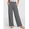 image:imageANRABESS Womens Wide Leg Palazzo Pants with Pockets  Smocked High Waisted Flowy Boho Pants Lightweight Soft Knit Lounge amp Casual Trousers for Beach Vacation Summer FallStriped Black White