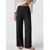 image:imageANRABESS Womens Wide Leg Palazzo Pants with Pockets  Smocked High Waisted Flowy Boho Pants Lightweight Soft Knit Lounge amp Casual Trousers for Beach Vacation Summer FallBlack