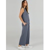image:imageANRABESS 2 Piece Sets for Women Summer Outfits Travel Airport Vacation Clothing Tank Top Wide Leg Pants Matching Lounge SetsGrey Blue