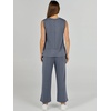 image:imageANRABESS 2 Piece Sets for Women Summer Outfits Travel Airport Vacation Clothing Tank Top Wide Leg Pants Matching Lounge SetsGrey Blue
