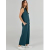 image:imageANRABESS 2 Piece Sets for Women Summer Outfits Travel Airport Vacation Clothing Tank Top Wide Leg Pants Matching Lounge SetsLake Green
