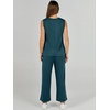 image:imageANRABESS 2 Piece Sets for Women Summer Outfits Travel Airport Vacation Clothing Tank Top Wide Leg Pants Matching Lounge SetsLake Green