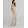 image:imageANRABESS 2 Piece Sets for Women Summer Outfits Travel Airport Vacation Clothing Tank Top Wide Leg Pants Matching Lounge SetsLight Beige