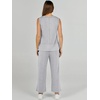 image:imageANRABESS 2 Piece Sets for Women Summer Outfits Travel Airport Vacation Clothing Tank Top Wide Leg Pants Matching Lounge SetsLight Grey