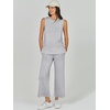 image:imageANRABESS 2 Piece Sets for Women Summer Outfits Travel Airport Vacation Clothing Tank Top Wide Leg Pants Matching Lounge SetsLight Grey