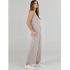image:imageANRABESS 2 Piece Sets for Women Summer Outfits Travel Airport Vacation Clothing Tank Top Wide Leg Pants Matching Lounge SetsLight Khaki