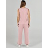 image:imageANRABESS 2 Piece Sets for Women Summer Outfits Travel Airport Vacation Clothing Tank Top Wide Leg Pants Matching Lounge SetsLight Pink