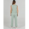 image:imageANRABESS 2 Piece Sets for Women Summer Outfits Travel Airport Vacation Clothing Tank Top Wide Leg Pants Matching Lounge SetsMint