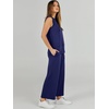 image:imageANRABESS 2 Piece Sets for Women Summer Outfits Travel Airport Vacation Clothing Tank Top Wide Leg Pants Matching Lounge SetsNavy