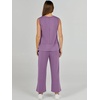 image:imageANRABESS 2 Piece Sets for Women Summer Outfits Travel Airport Vacation Clothing Tank Top Wide Leg Pants Matching Lounge SetsPurple