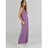 image:imageANRABESS 2 Piece Sets for Women Summer Outfits Travel Airport Vacation Clothing Tank Top Wide Leg Pants Matching Lounge SetsPurple