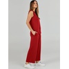 image:imageANRABESS 2 Piece Sets for Women Summer Outfits Travel Airport Vacation Clothing Tank Top Wide Leg Pants Matching Lounge SetsRed