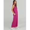 image:imageANRABESS 2 Piece Sets for Women Summer Outfits Travel Airport Vacation Clothing Tank Top Wide Leg Pants Matching Lounge SetsRose Red