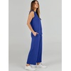 image:imageANRABESS 2 Piece Sets for Women Summer Outfits Travel Airport Vacation Clothing Tank Top Wide Leg Pants Matching Lounge SetsRoyal Blue