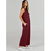 image:imageANRABESS 2 Piece Sets for Women Summer Outfits Travel Airport Vacation Clothing Tank Top Wide Leg Pants Matching Lounge SetsWine Red