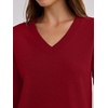 image:imageANRABESS 2 Piece Skirt Sets for Women Sweaters Set  Long Sleeve V Neck Pullover Sweaters Pleated Mini Skirt Fall Winter TrendyComfy CuteLounge Casual Travel Going OutRed